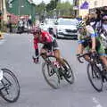 Riders turn the corner, The Tour of Britain Does Eye, Suffolk - 8th September 2017