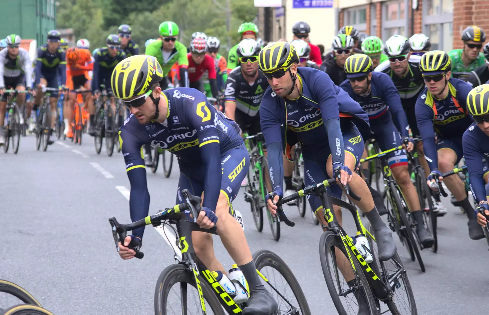 The Team Scott riders, from The Tour of Britain Does Eye, Suffolk - 8th September 2017