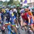 Another mass of cyclists, The Tour of Britain Does Eye, Suffolk - 8th September 2017