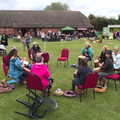 An African percussion demonstration in action, A Summer Fete, Palgrave, Suffolk - 10th September 2017