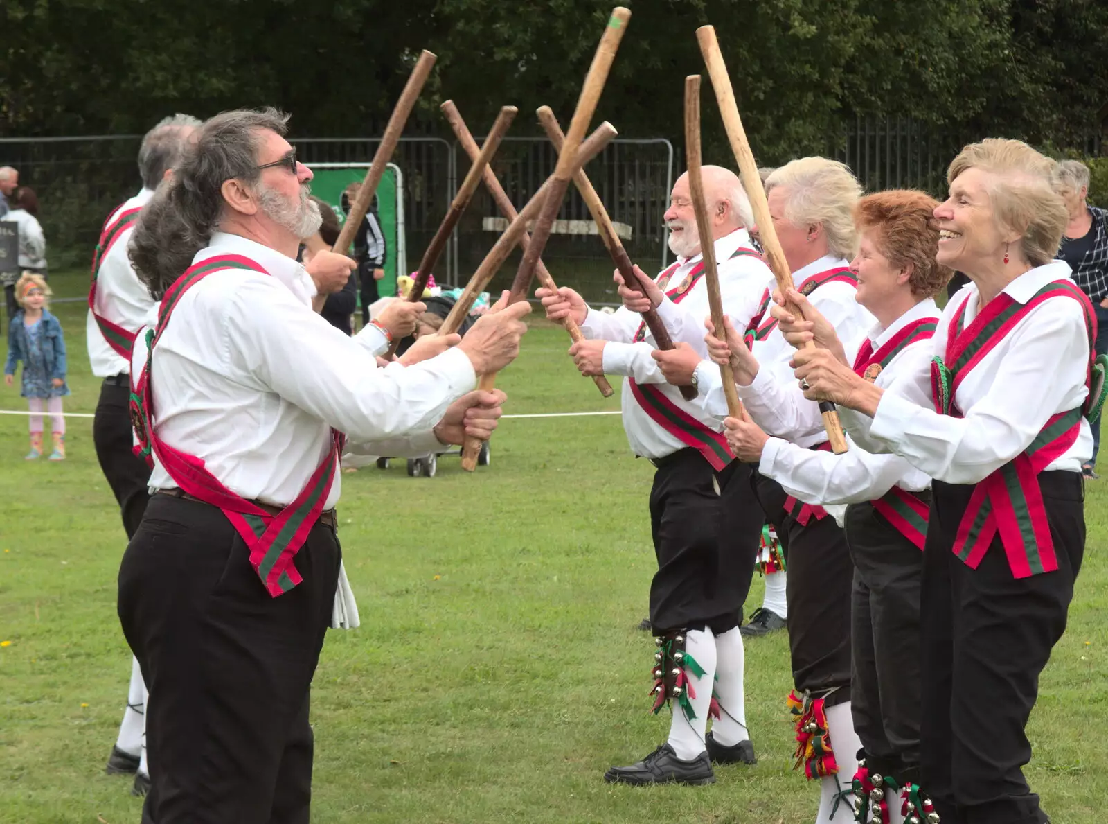 The Hoxon Hundred do their thing, from A Summer Fete, Palgrave, Suffolk - 10th September 2017