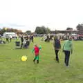 Harry chats to Martina, A Summer Fete, Palgrave, Suffolk - 10th September 2017