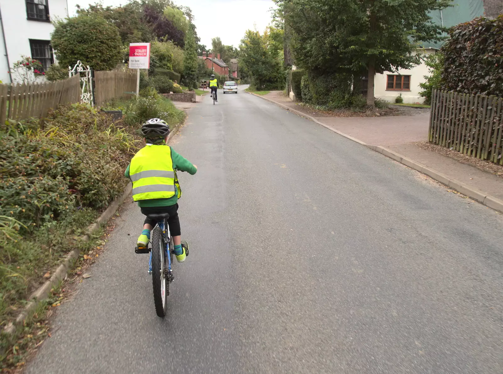 Fred on Crossing Road in Palgrave, from A Summer Fete, Palgrave, Suffolk - 10th September 2017