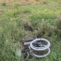 There's an abandoned wheelchair in a field, A Summer Fete, Palgrave, Suffolk - 10th September 2017