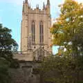 The tower of Bury St. Edmunds' Cathedral, Ploughing and Pizza, Thrandeston and Bury St. Edmunds, Suffolk - 17th September 2017