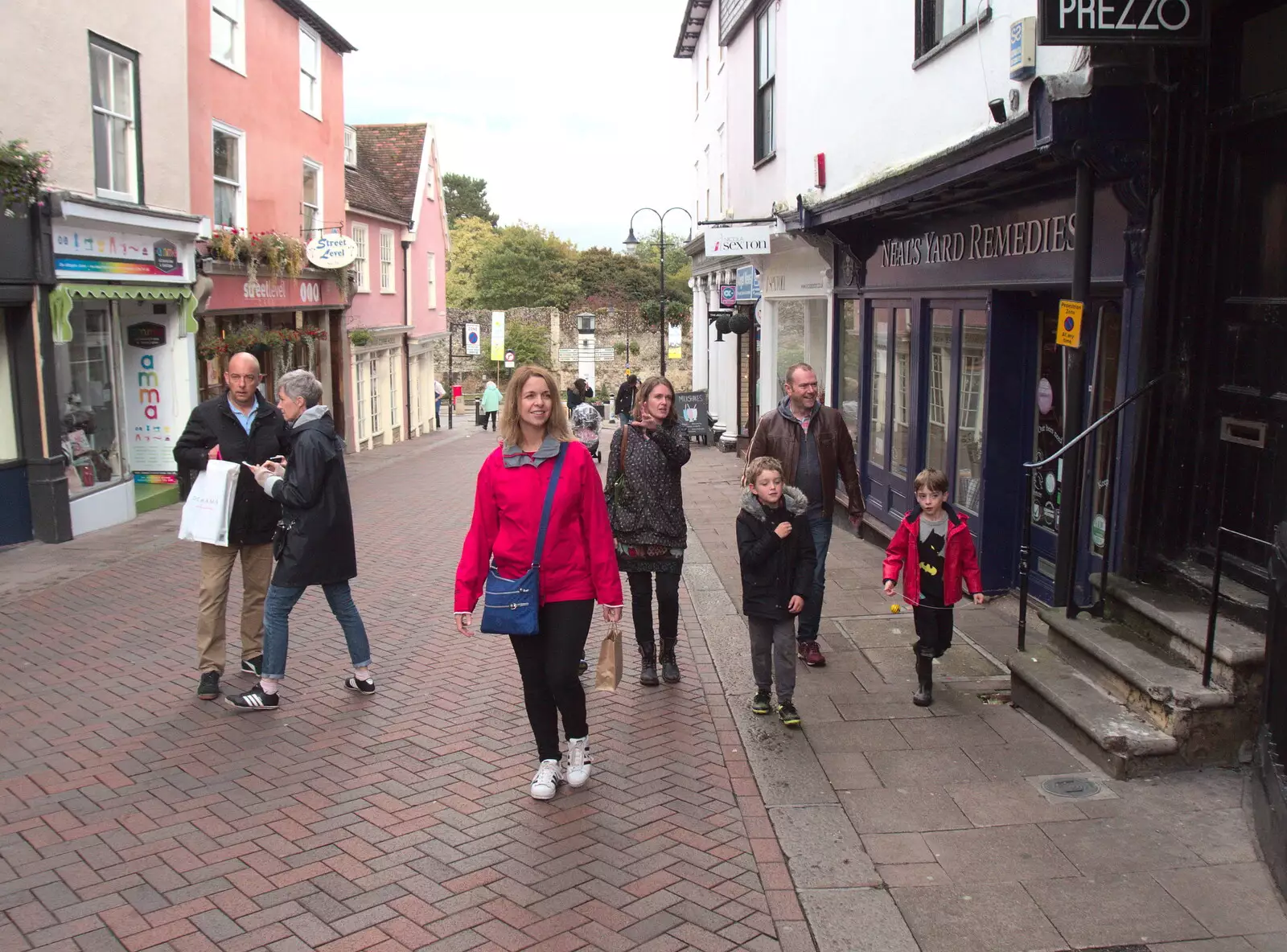 Walking up Abbeygate Street, from Ploughing and Pizza, Thrandeston and Bury St. Edmunds, Suffolk - 17th September 2017