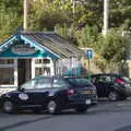 Galleon Taxis' hut in the station car park, Grandmother's Wake, Winkton, Christchurch, Dorset - 18th September 2017