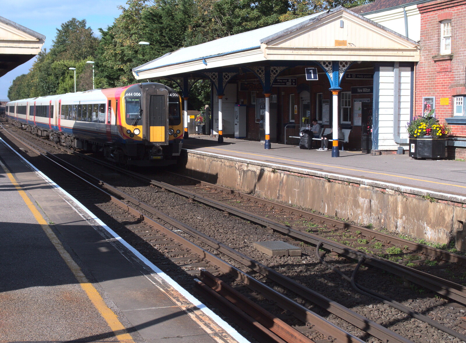 The trains are newer, but the station is the same from Grandmother's Wake, Winkton, Christchurch, Dorset - 18th September 2017