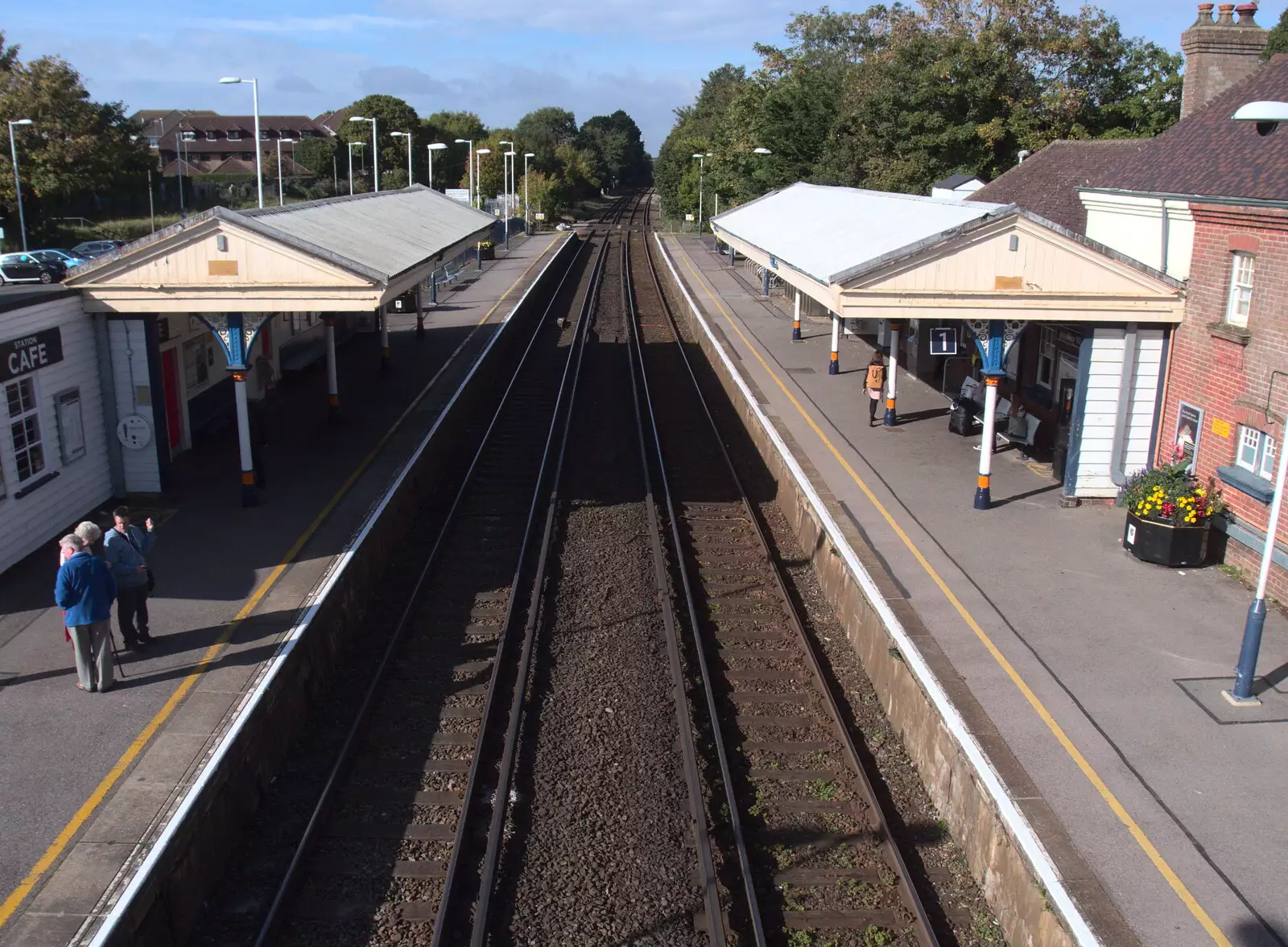 Looking down the tracks towards Bournemouth, from Grandmother's Wake, Winkton, Christchurch, Dorset - 18th September 2017