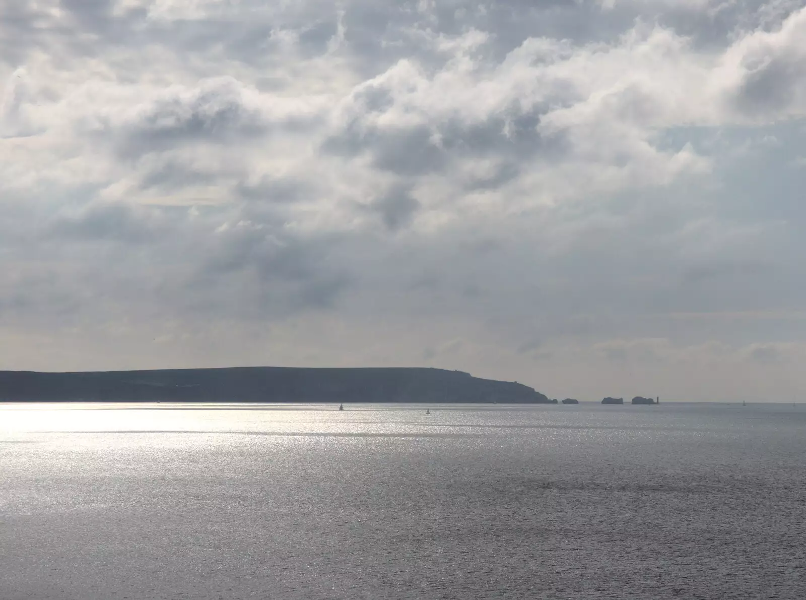 The Isle of Wight and the Needles, from Grandmother's Wake, Winkton, Christchurch, Dorset - 18th September 2017