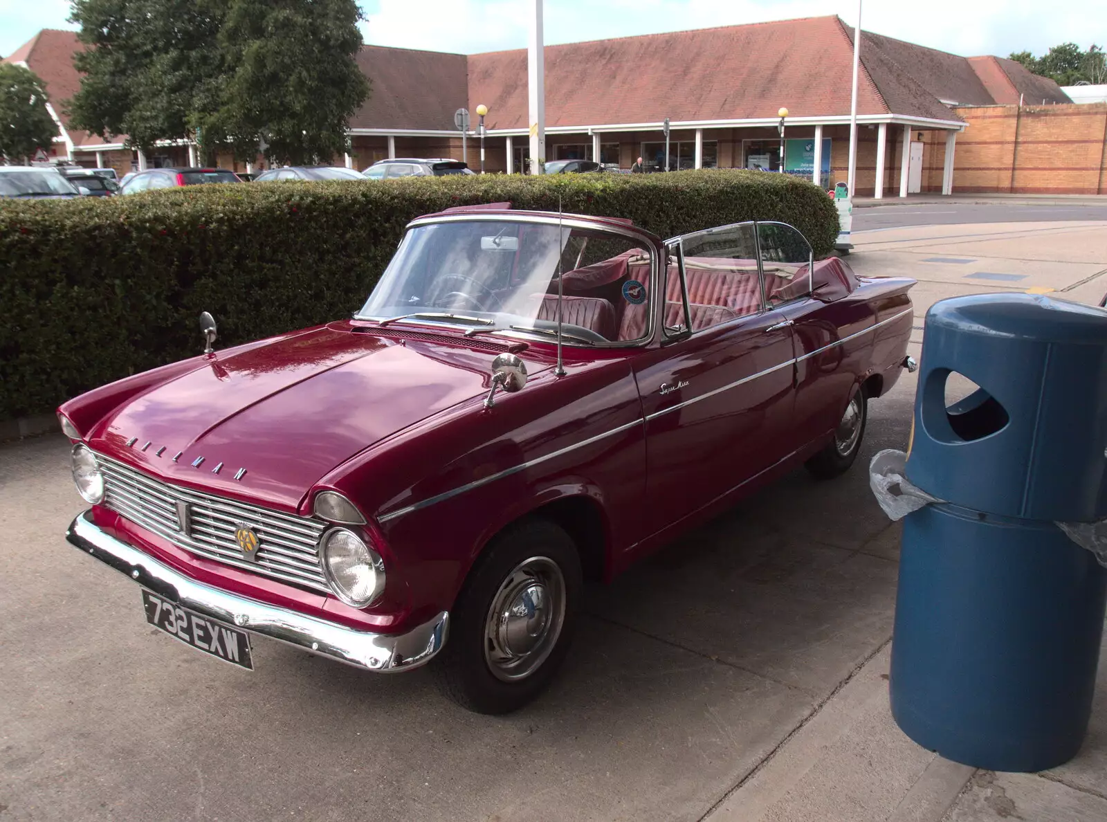 It's convertible day down at Tesco in New Milton, from Grandmother's Wake, Winkton, Christchurch, Dorset - 18th September 2017