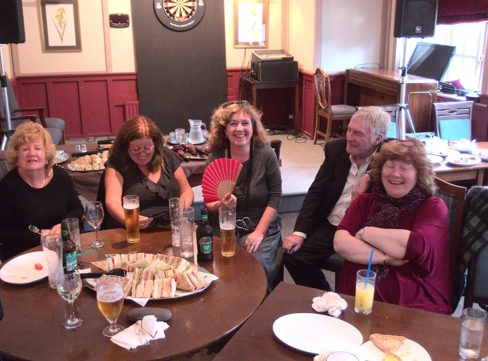 Josephine, Debbie, Cathy and Mandy, from Grandmother's Wake, Winkton, Christchurch, Dorset - 18th September 2017