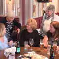 Mother, left, talks, Grandmother's Wake, Winkton, Christchurch, Dorset - 18th September 2017