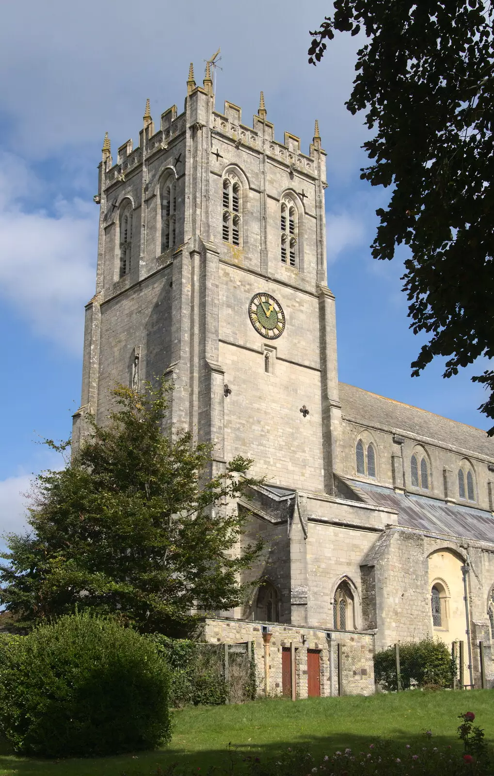 Another view of Christchurch Priory, from Grandmother's Wake, Winkton, Christchurch, Dorset - 18th September 2017