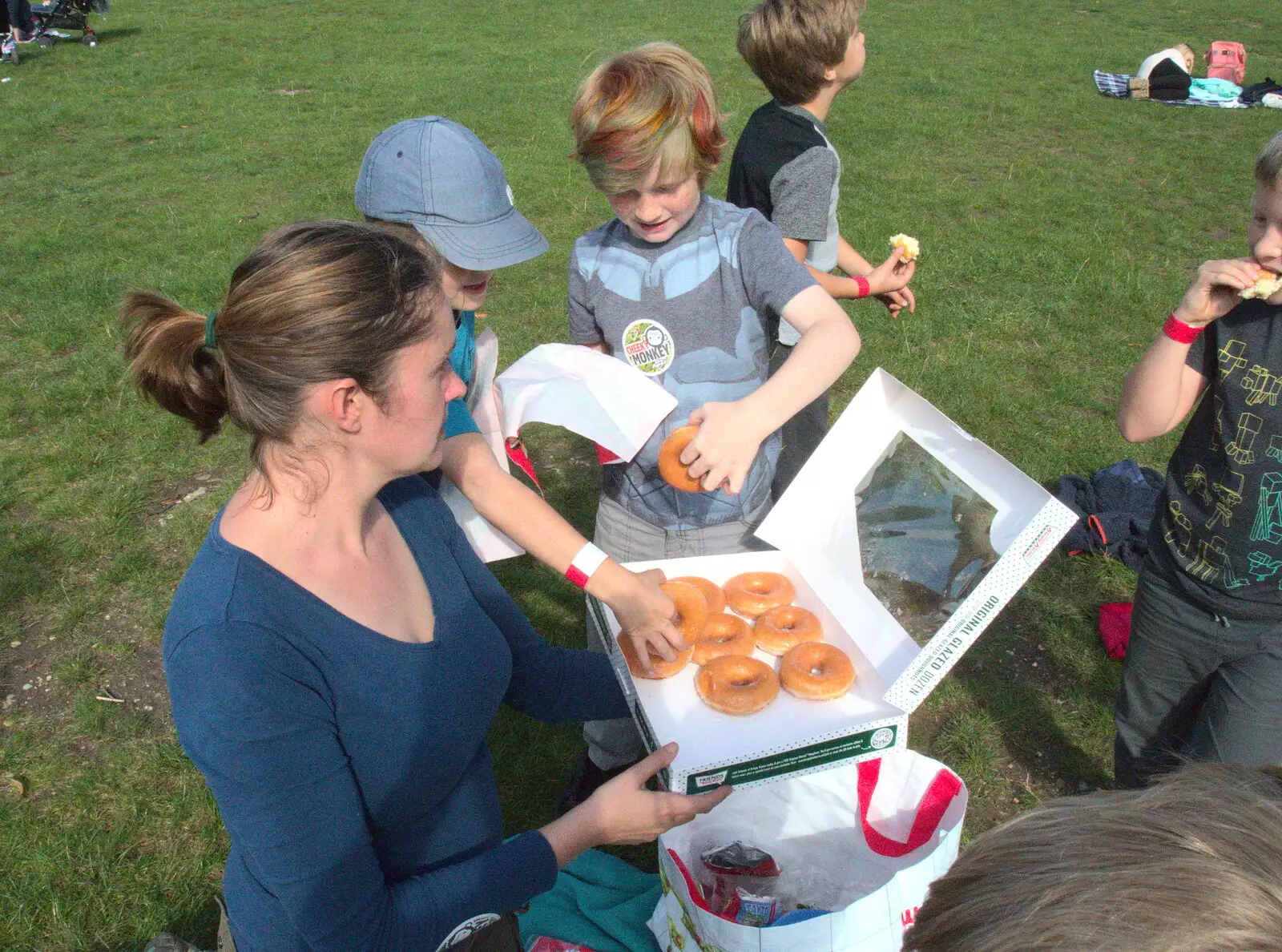 There are doughnuts for pudding, from Fred Goes Ape, High Lodge, Brandon, Suffolk - 24th September 2017