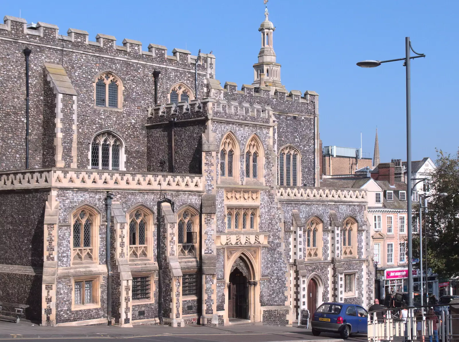 The Guildhall on Gaol Hill in Norwich, from Trafalgar Day and Pizza, Norwich, Norfolk - 15th October 2017