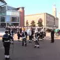 The Sea Cadets band outside the Forum, Trafalgar Day and Pizza, Norwich, Norfolk - 15th October 2017