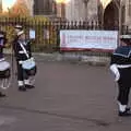 A drummer feels the pain of waiting, Trafalgar Day and Pizza, Norwich, Norfolk - 15th October 2017