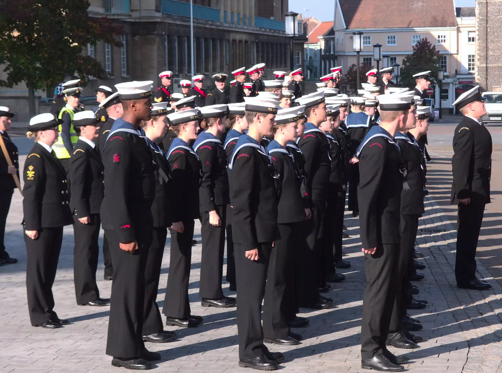 More cadets assemble, from Trafalgar Day and Pizza, Norwich, Norfolk - 15th October 2017