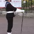 A band cadet with a mace, Trafalgar Day and Pizza, Norwich, Norfolk - 15th October 2017