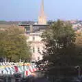 A view of Lloyds Bank and the Cathedral, Trafalgar Day and Pizza, Norwich, Norfolk - 15th October 2017