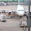 Our plane - a bog-standard 737-800 - awaits, Barcelona and Parc Montjuïc, Catalonia, Spain - 21st October 2017