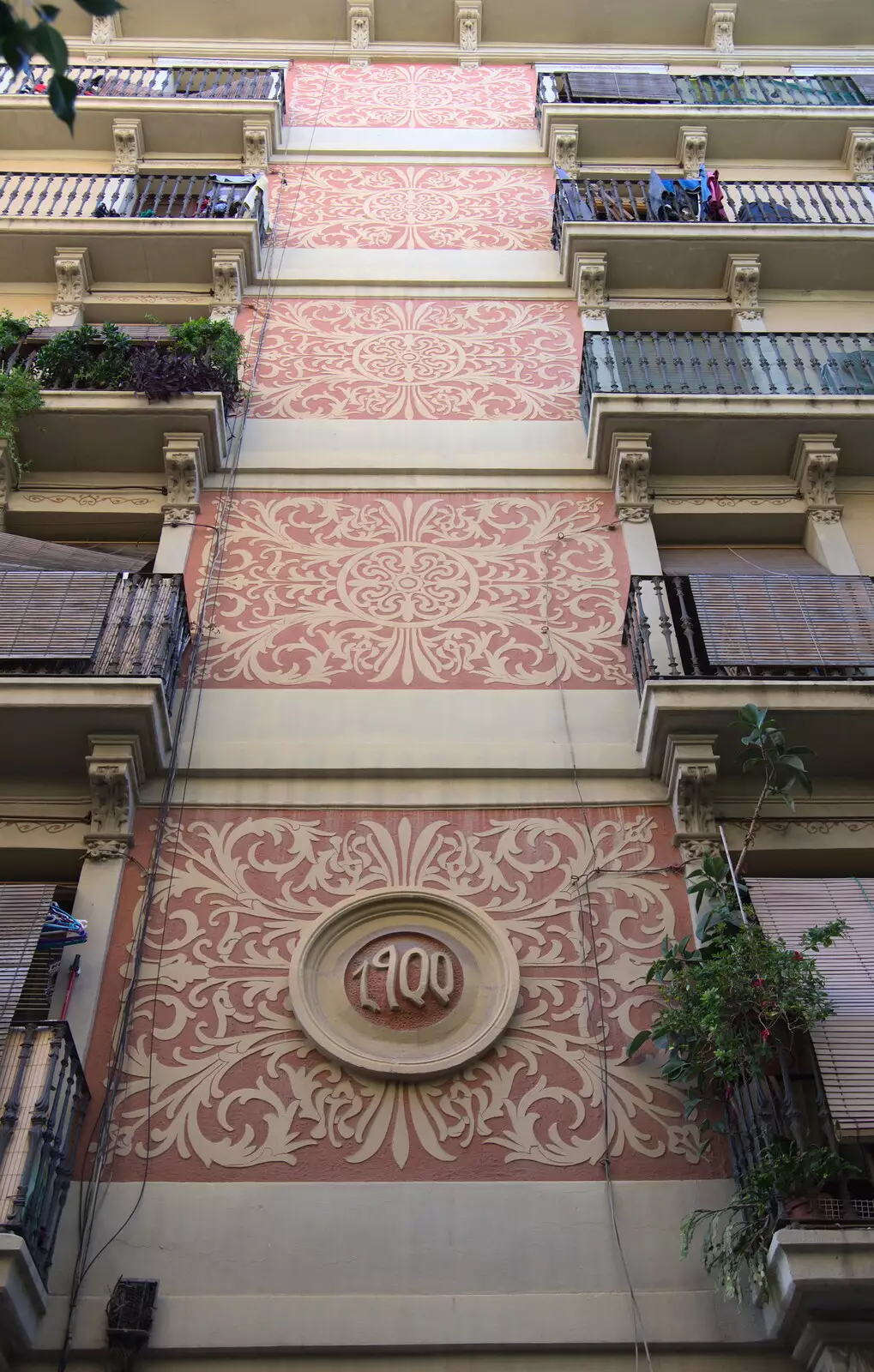 Funky apartment block from 1900, from Barcelona and Parc Montjuïc, Catalonia, Spain - 21st October 2017