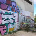 Graffiti up in the hills, Barcelona and Parc Montjuïc, Catalonia, Spain - 21st October 2017