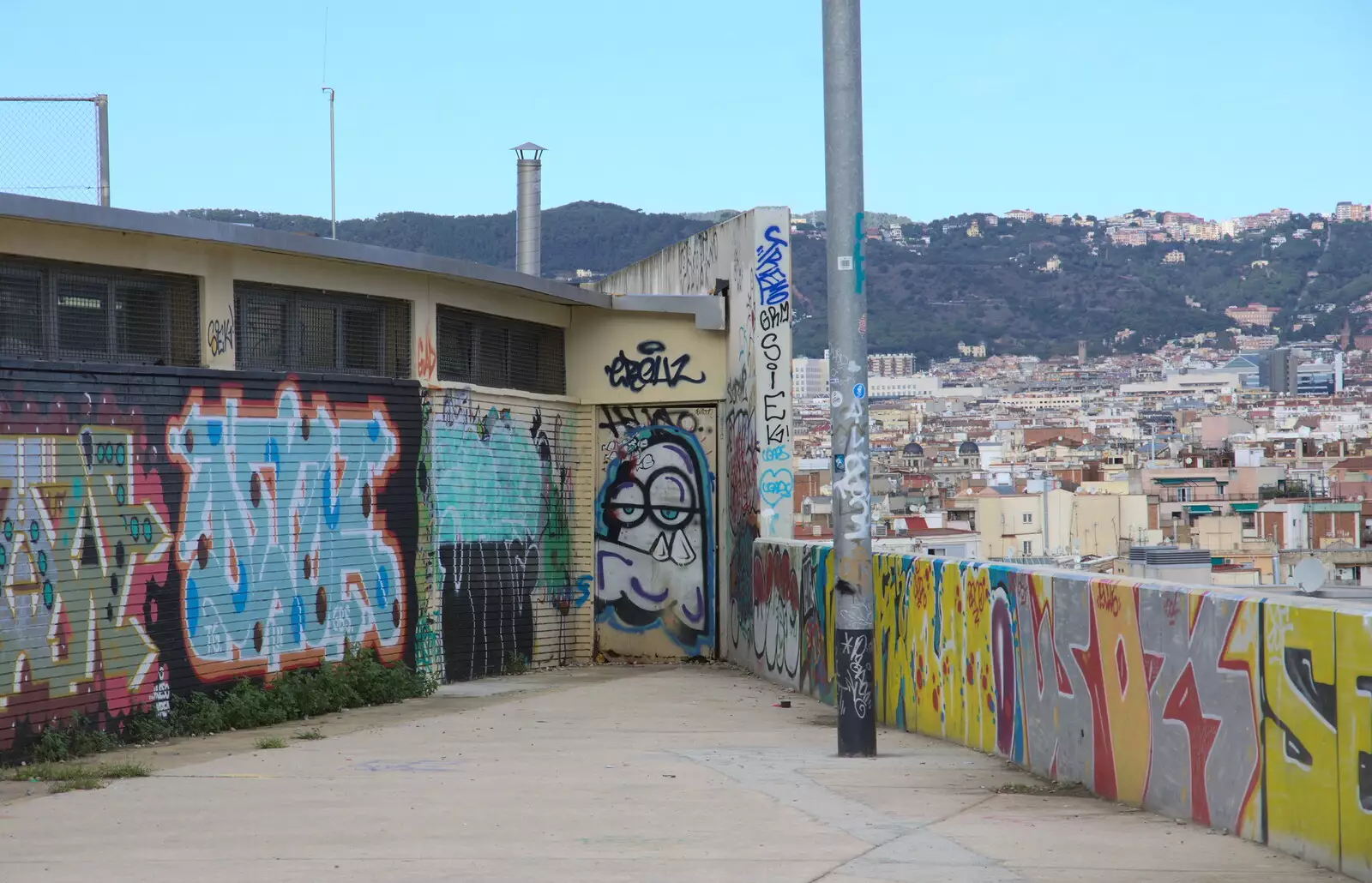 More graffiti, from Barcelona and Parc Montjuïc, Catalonia, Spain - 21st October 2017