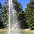 We spot a rainbow in the fountain spray, Barcelona and Parc Montjuïc, Catalonia, Spain - 21st October 2017