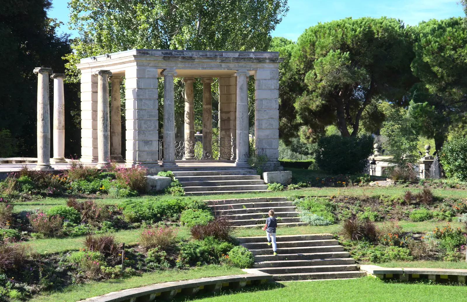 In the gardens, from Barcelona and Parc Montjuïc, Catalonia, Spain - 21st October 2017