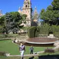 The boys run around, Barcelona and Parc Montjuïc, Catalonia, Spain - 21st October 2017