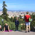 The gang looks out over Barcelona, Barcelona and Parc Montjuïc, Catalonia, Spain - 21st October 2017
