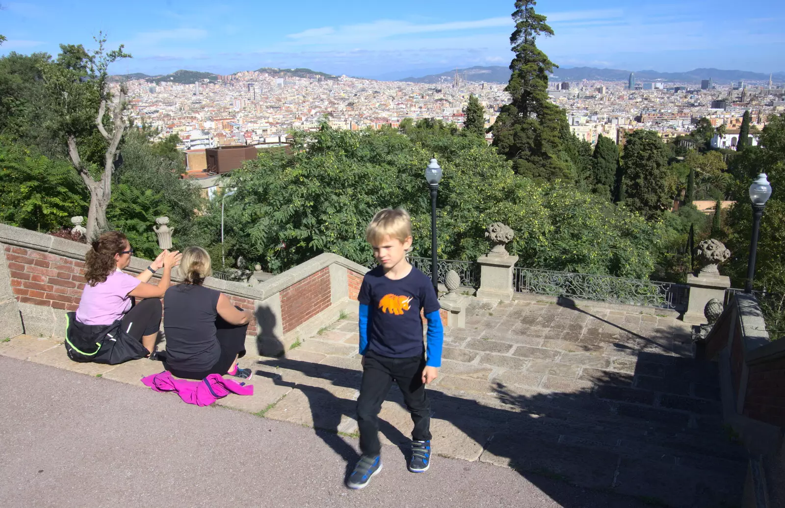 Harry looks stern, from Barcelona and Parc Montjuïc, Catalonia, Spain - 21st October 2017