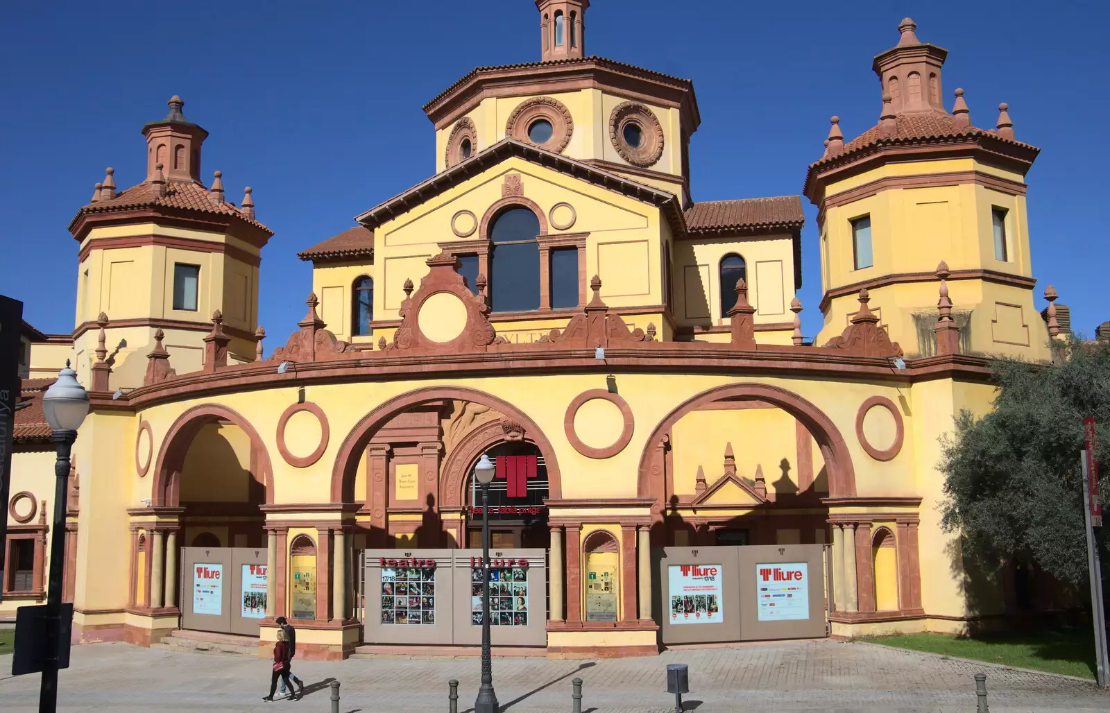 The Teatre Lliure, from Barcelona and Parc Montjuïc, Catalonia, Spain - 21st October 2017