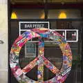 A CND symbol/peace sign, L'Aquarium de Barcelona, Port Vell, Catalonia, Spain - 23rd October 2017