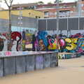 More street art graffiti, L'Aquarium de Barcelona, Port Vell, Catalonia, Spain - 23rd October 2017