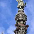 Christopher Columbus points the way, L'Aquarium de Barcelona, Port Vell, Catalonia, Spain - 23rd October 2017