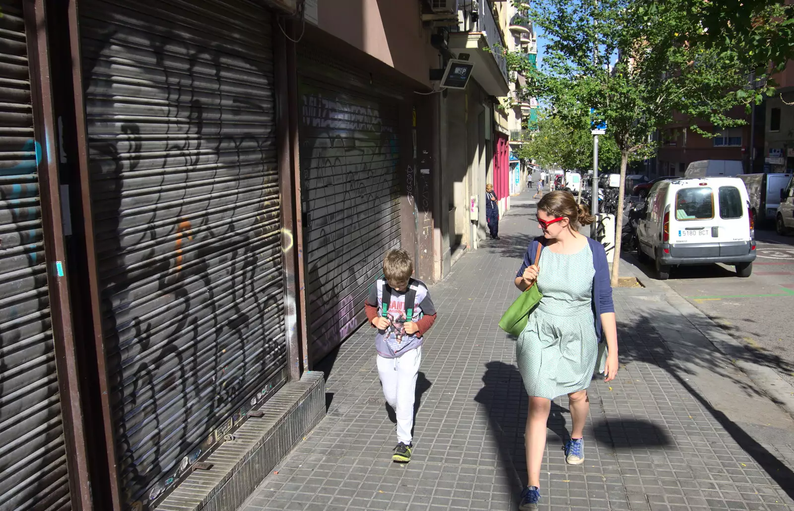 Back on Nou Rambla, from L'Aquarium de Barcelona, Port Vell, Catalonia, Spain - 23rd October 2017