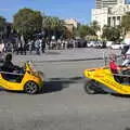 Some unusual three-wheelers roar around, A Barcelona Bus Tour, Catalonia, Spain - 25th October 2017