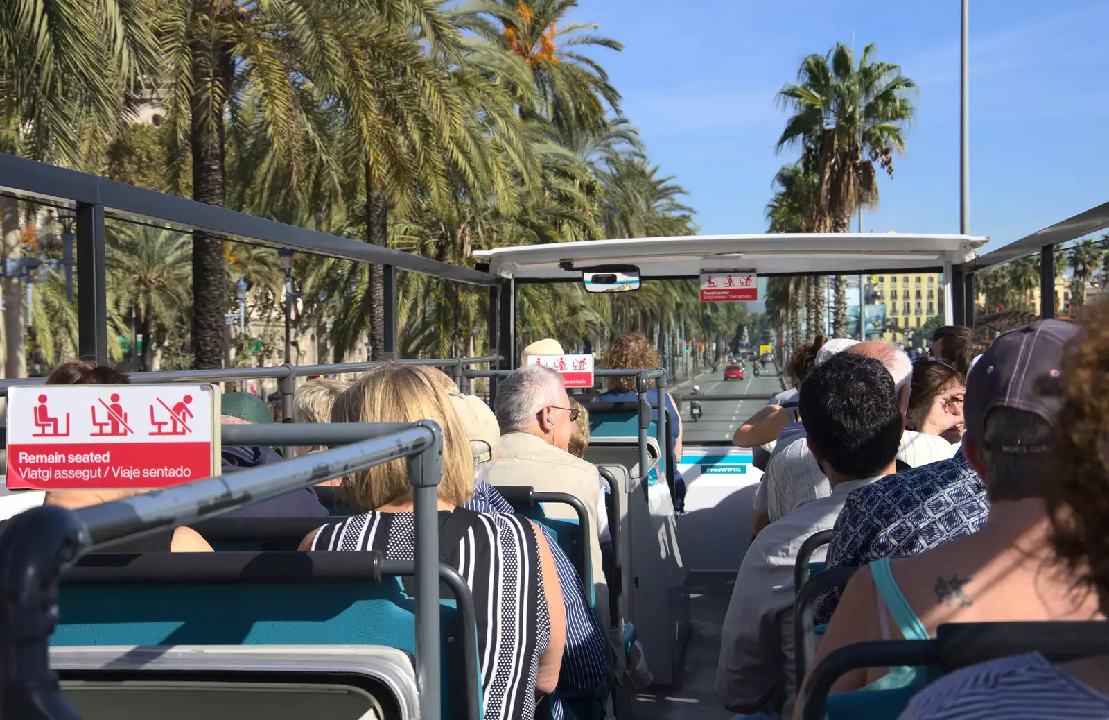 View from the top of the bus, from A Barcelona Bus Tour, Catalonia, Spain - 25th October 2017