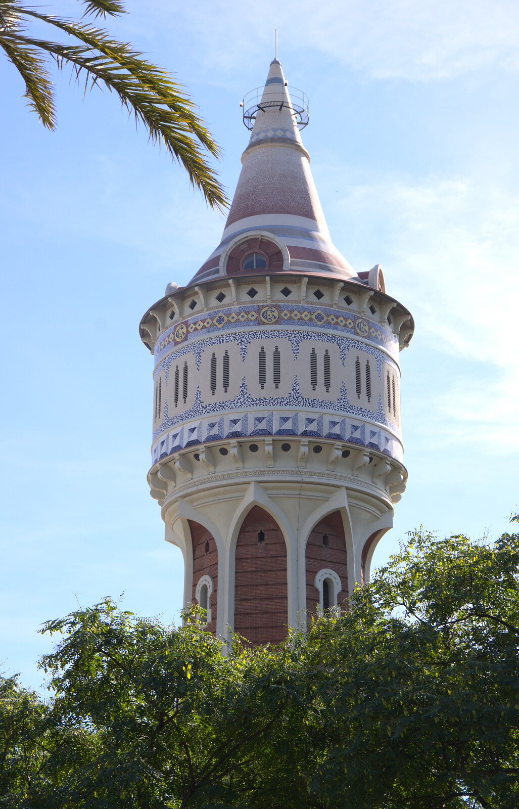 Barcelona's original water tower from A Barcelona Bus Tour, Catalonia, Spain - 25th October 2017