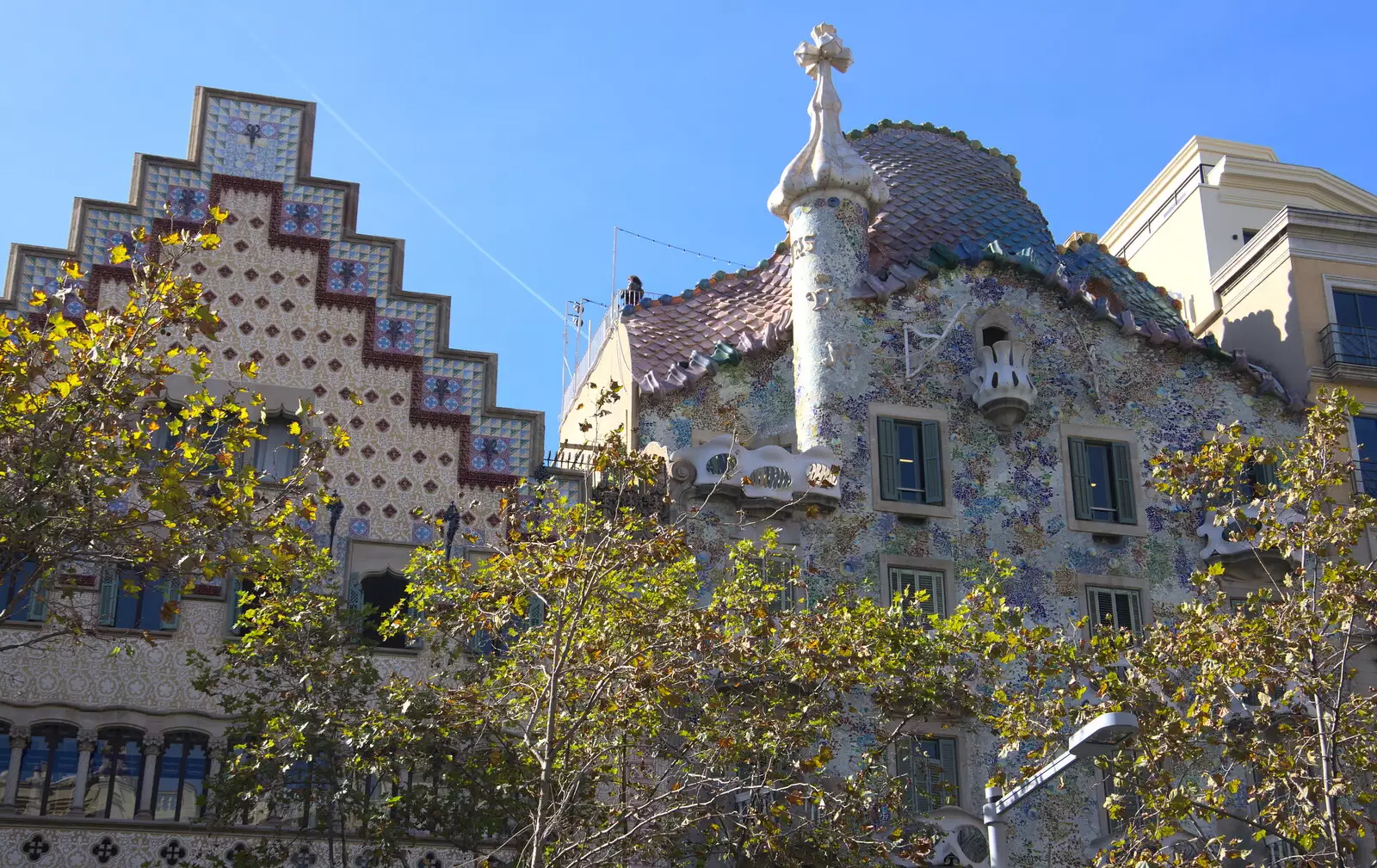 A Gaudi building, from A Barcelona Bus Tour, Catalonia, Spain - 25th October 2017