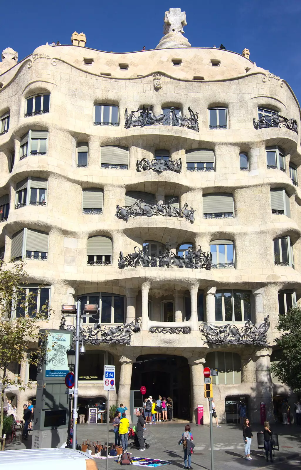 A Gaudi-designed apartment block, from A Barcelona Bus Tour, Catalonia, Spain - 25th October 2017