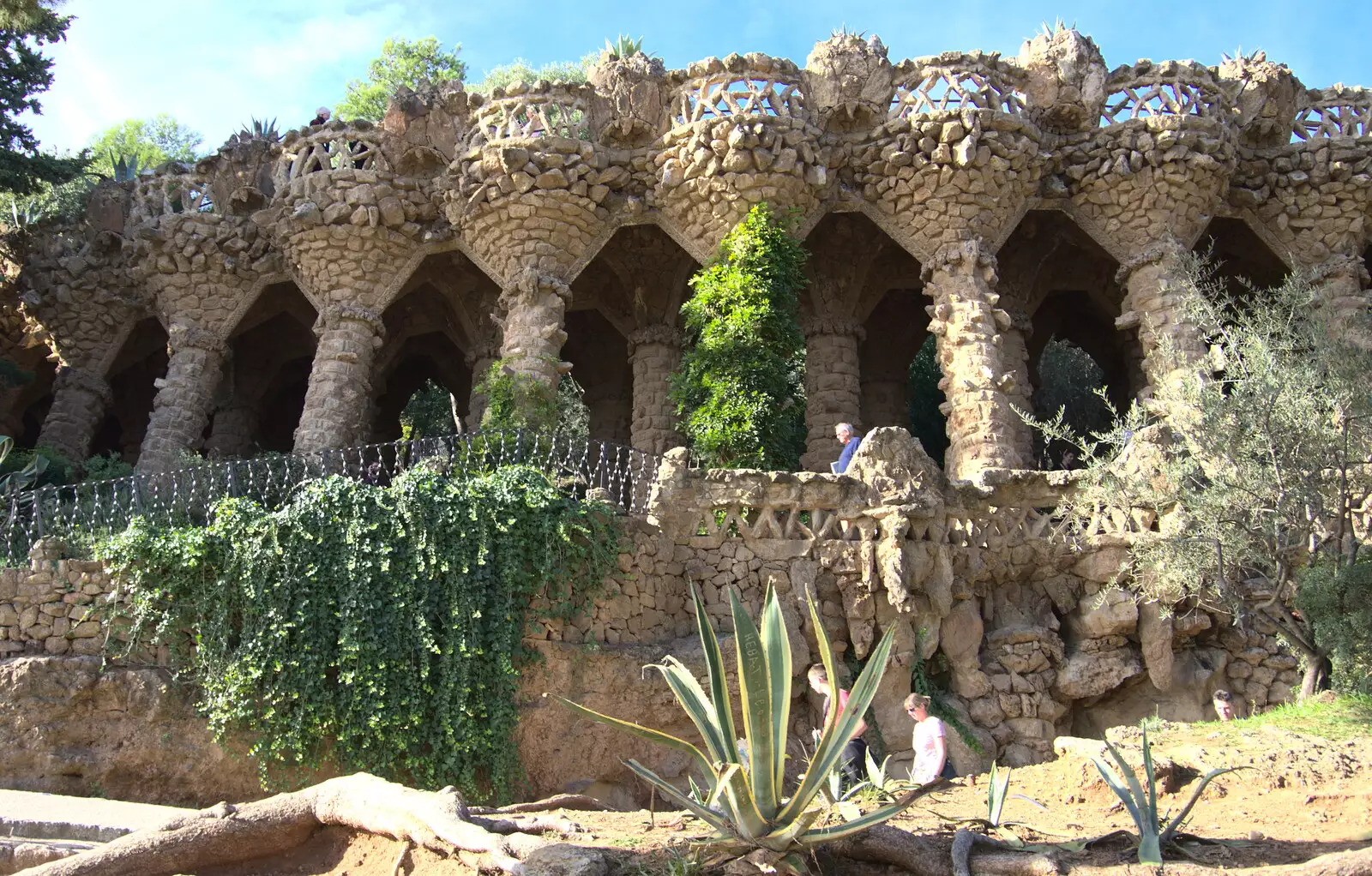 More borderline-bizarre Gaudi architecture, from A Barcelona Bus Tour, Catalonia, Spain - 25th October 2017