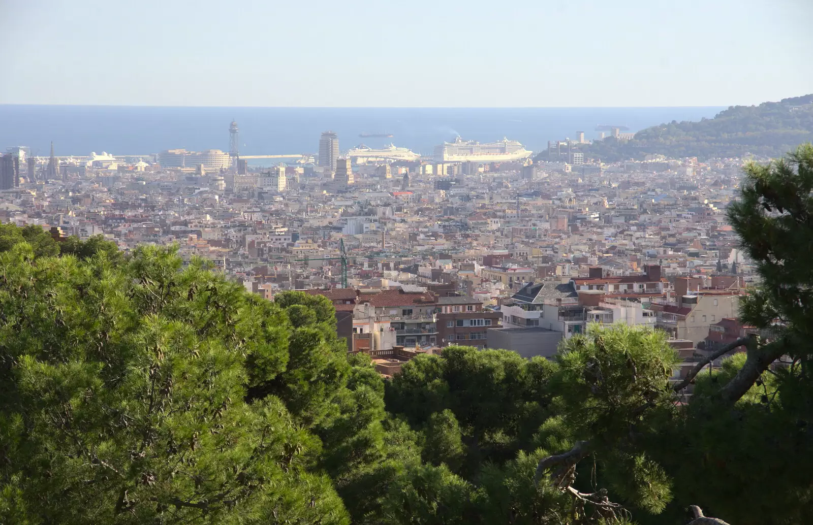 A view of the city, from A Barcelona Bus Tour, Catalonia, Spain - 25th October 2017