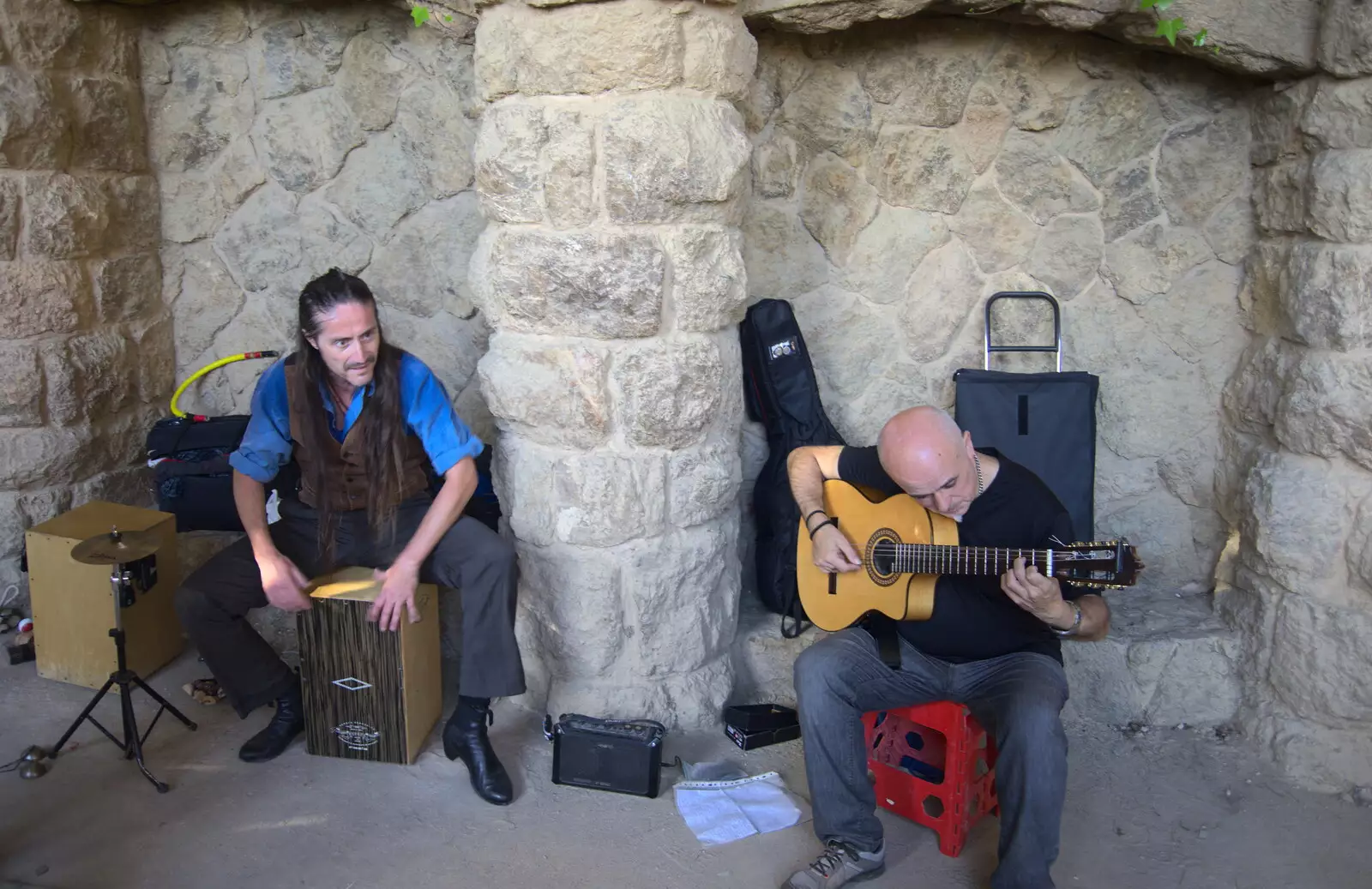 Some music occurs, from A Barcelona Bus Tour, Catalonia, Spain - 25th October 2017