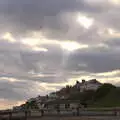 Crepuscular rays light up Southwold, A Trip to the Amusements, Southwold Pier, Southwold, Suffolk - 5th November 2017