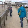 We walk back up to the pier, A Trip to the Amusements, Southwold Pier, Southwold, Suffolk - 5th November 2017