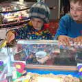 Harry loads up another 2p, A Trip to the Amusements, Southwold Pier, Southwold, Suffolk - 5th November 2017